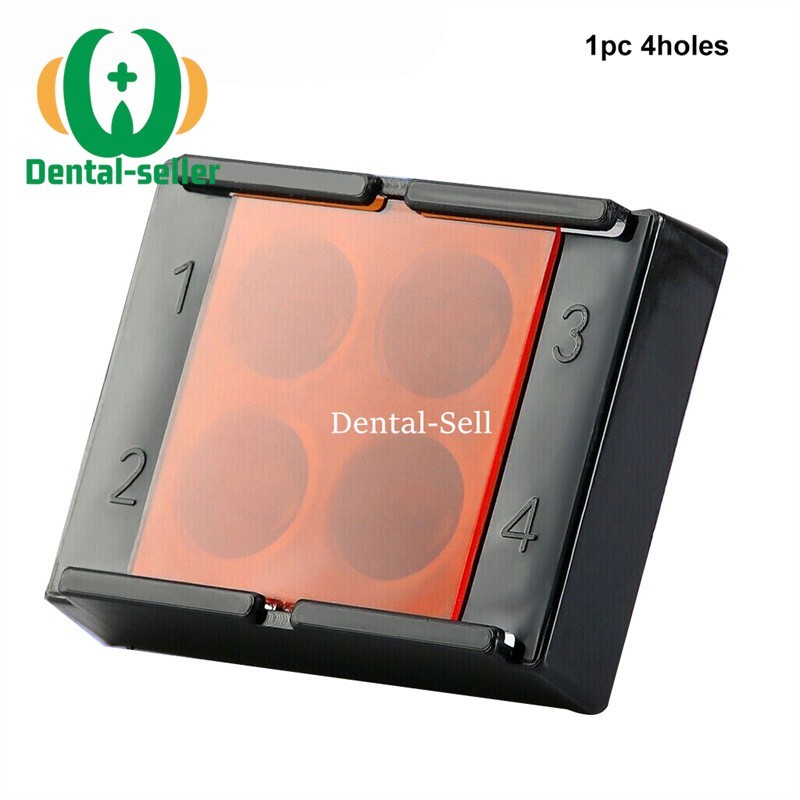 1/10Pc Dental Light-proof Composite Resin Mixing Well with Cover 4 Holes Palette