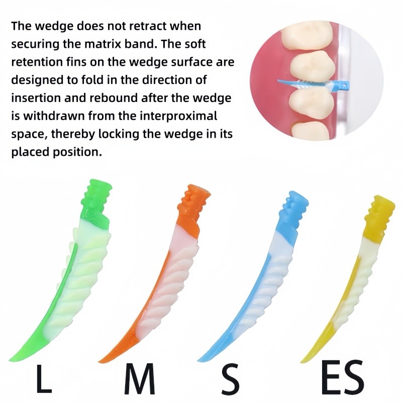 100 x Disposable Plastic Wave Shape Dental Tooth Gap Composite Interdental Wedge