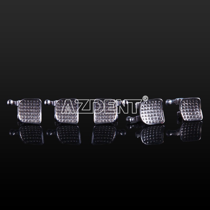 20Pc AZDENT Dental Orthodontic Bracket Metal Braces MINI Roth.022 HK345 case