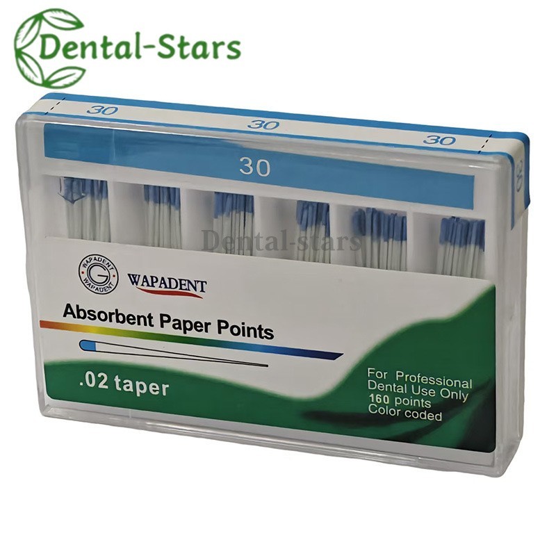 Dental Endodontic Absorbent Points Paper Points Taper 02/04/06/F Assorted #15-40
