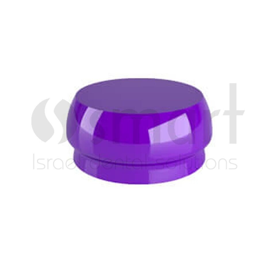 LOTx10 Flat abutment attachment silicone retentive cap Hard Rhein83 Italy