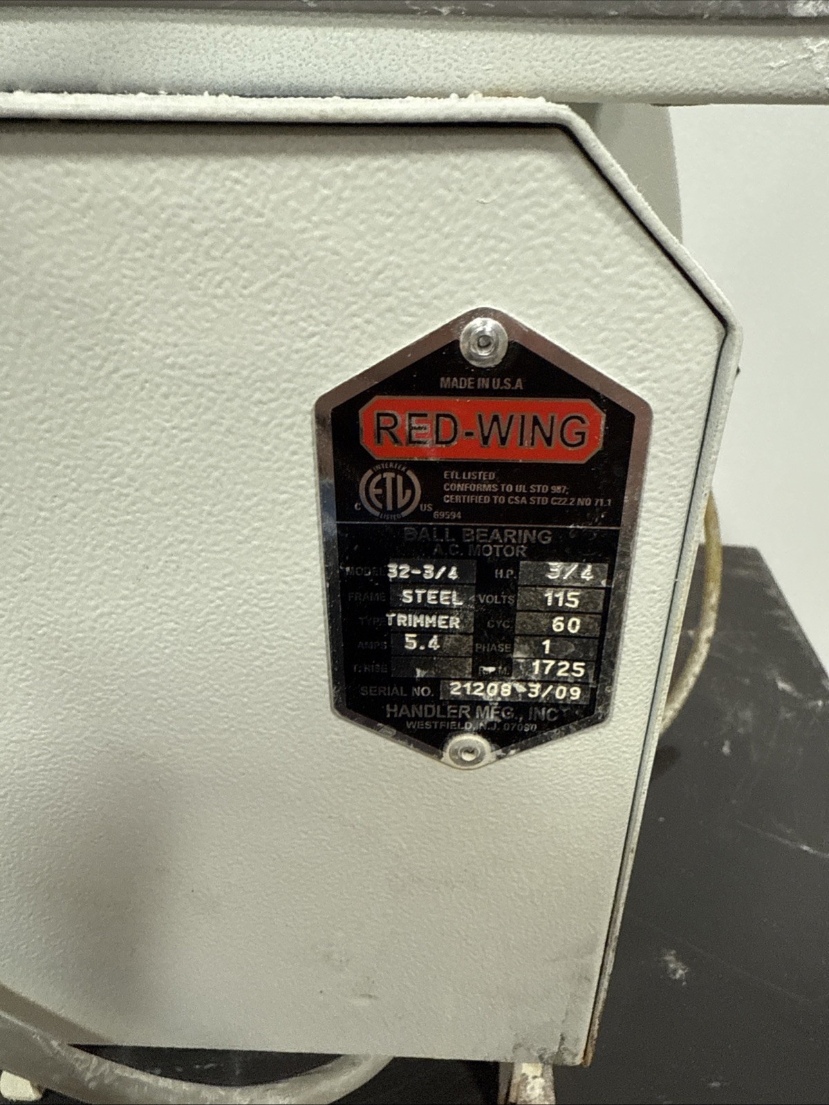 Handler Dental Grinder Red wing