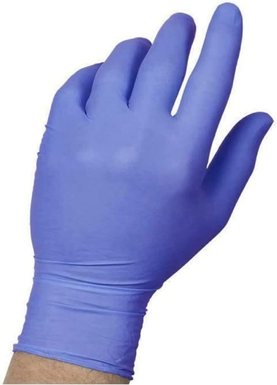 SYSCO HIGH PERFORMANCE NITRILE (Size Medium) BLUE GLOVES 1 /100 CT POWDER FREE
