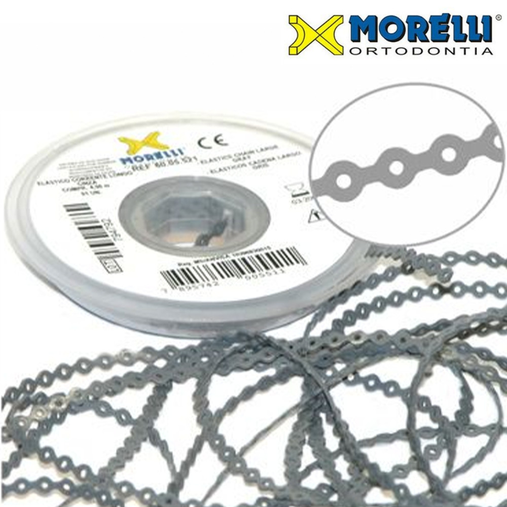 1pcs Dental Power Chain Gray Large Elastic 4.5m Orthodontic Tooth Roll Morelli
