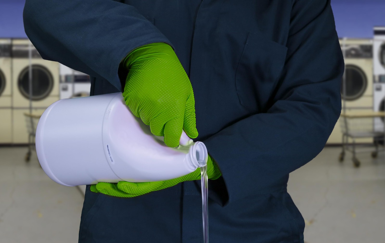 HD Green Nitrile Industrial Disposable Gloves, 8 Mil, Latex-Free, Raised Diam…