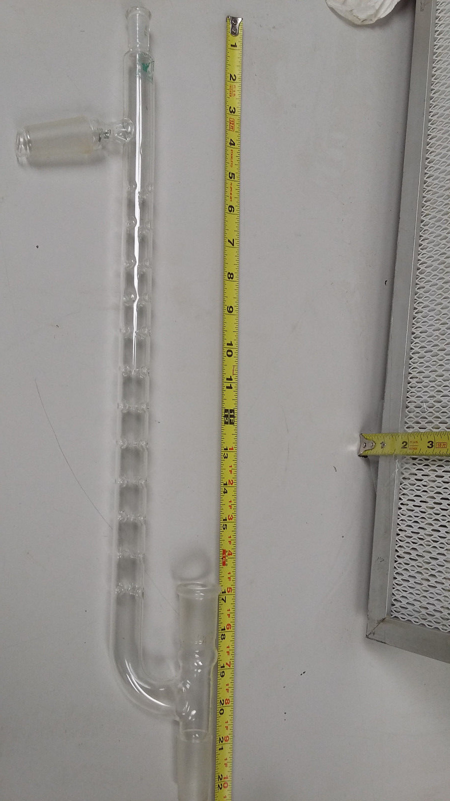 Indented Condenser Column 24/40 24/10 Custom made by Corning Pyrex