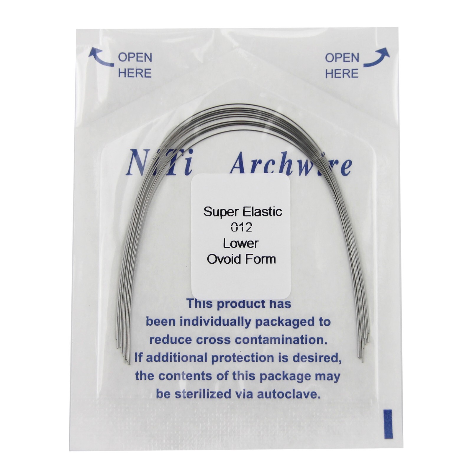 Orthodontic Arch Wire Niti Round Rectangular Ovoid Natural arcos de ortodoncia