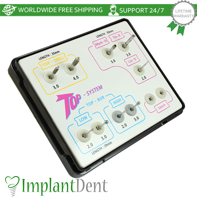 Dental TOP System Osteotome Kit Plastic Stainless Steel Dentistry Tool
