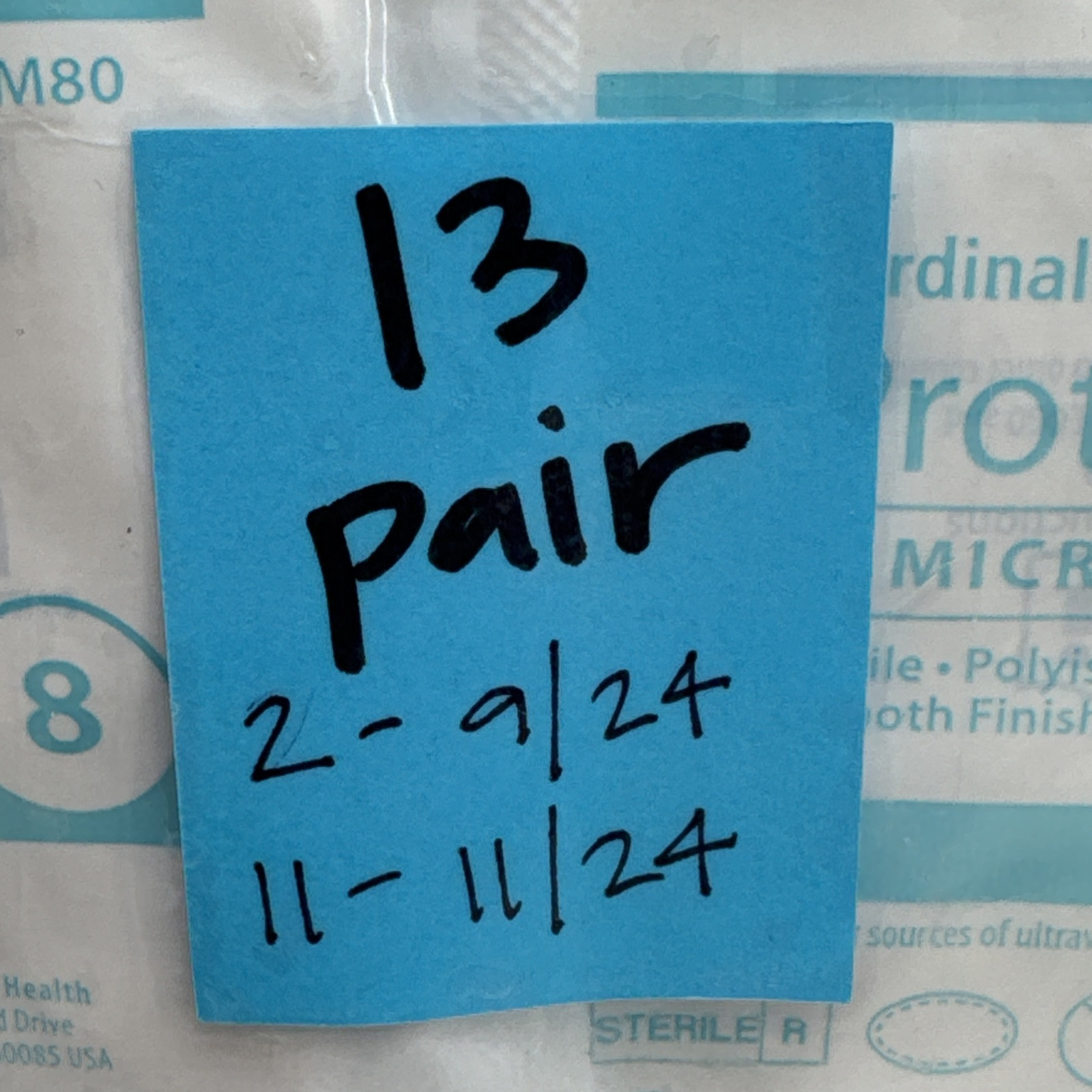 Protexis PI Micro Surgical Gloves Sterile Cardinal *13 PAIR* Size: 8 *See Date*