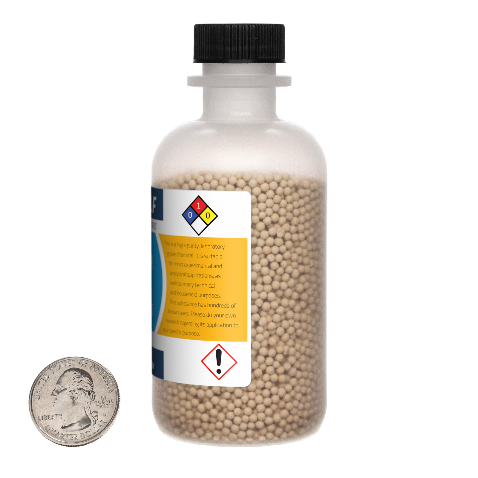 Molecular Sieve / 6 Oz / 2 Bottles / 99% Pure Laboratory Grade / 8×12 Mesh Beads