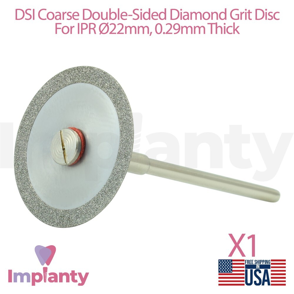 Dental Coarse Double-Sided Diamond Coated Grit IPR Ø22mm Flexible Disc 0.29mm