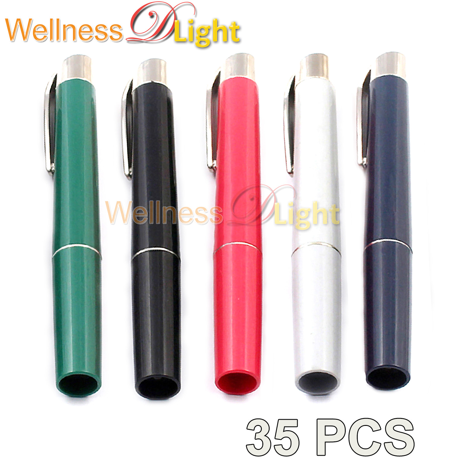 Wdl New 35 Pcs Penlights Diagnostic Ent Emergency Medical-assorted Colors