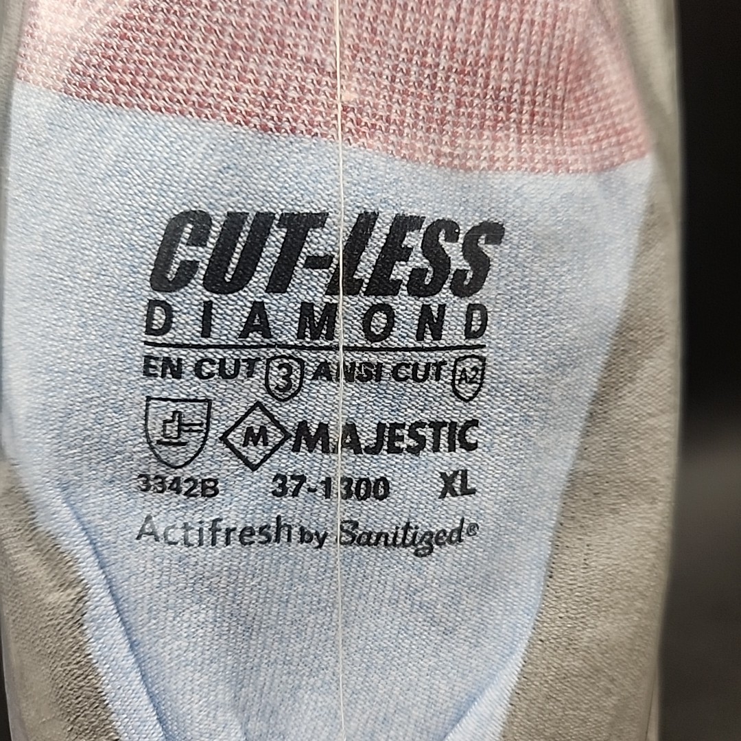 Cut-Less Majestic 37-1300/X1 Diamond Seamless Knit Glove Cut Level 2 Sz XL 12pk