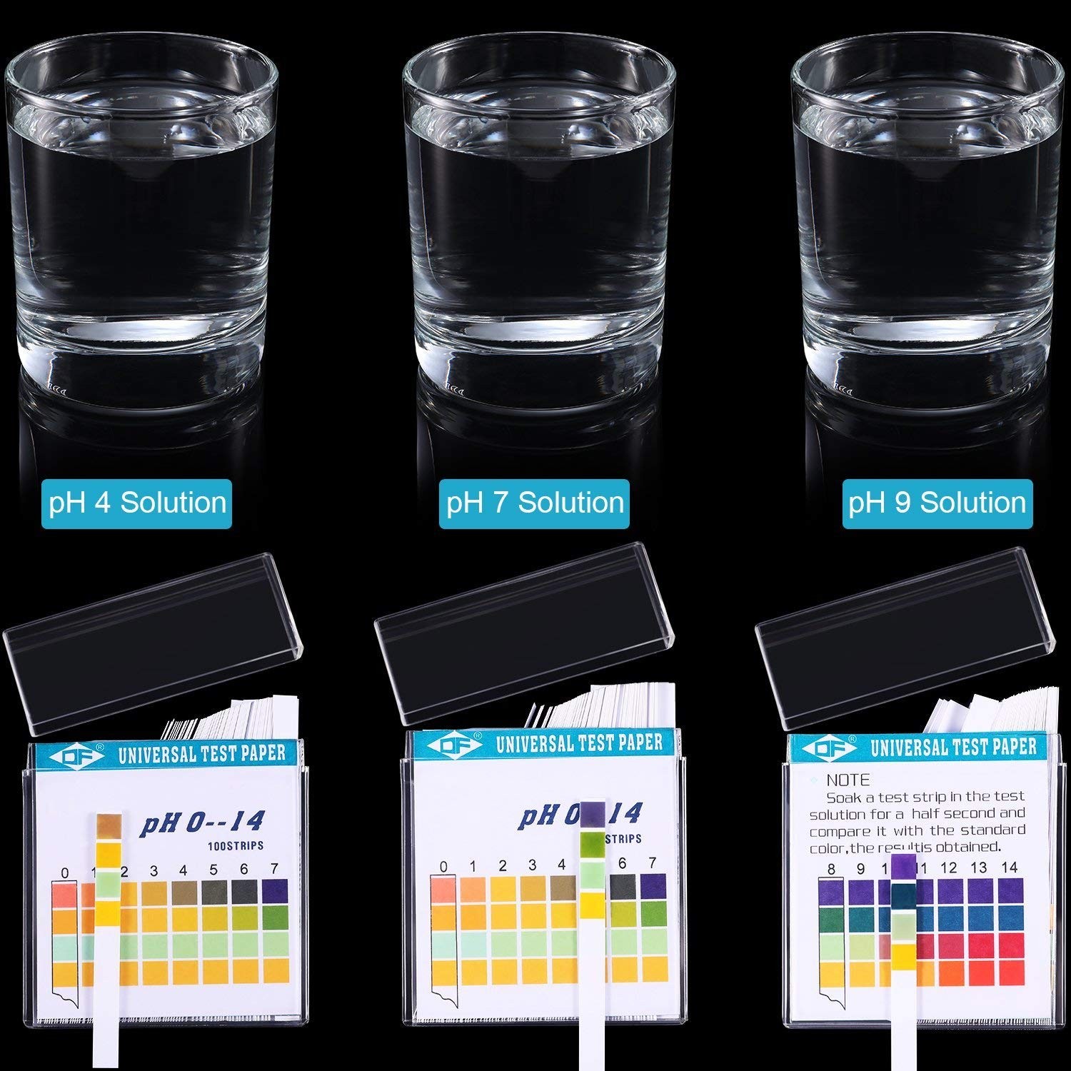 100pcs/Box Universal Test Paper PH Indicator Paper Rod PH Test Paper Range 0-14