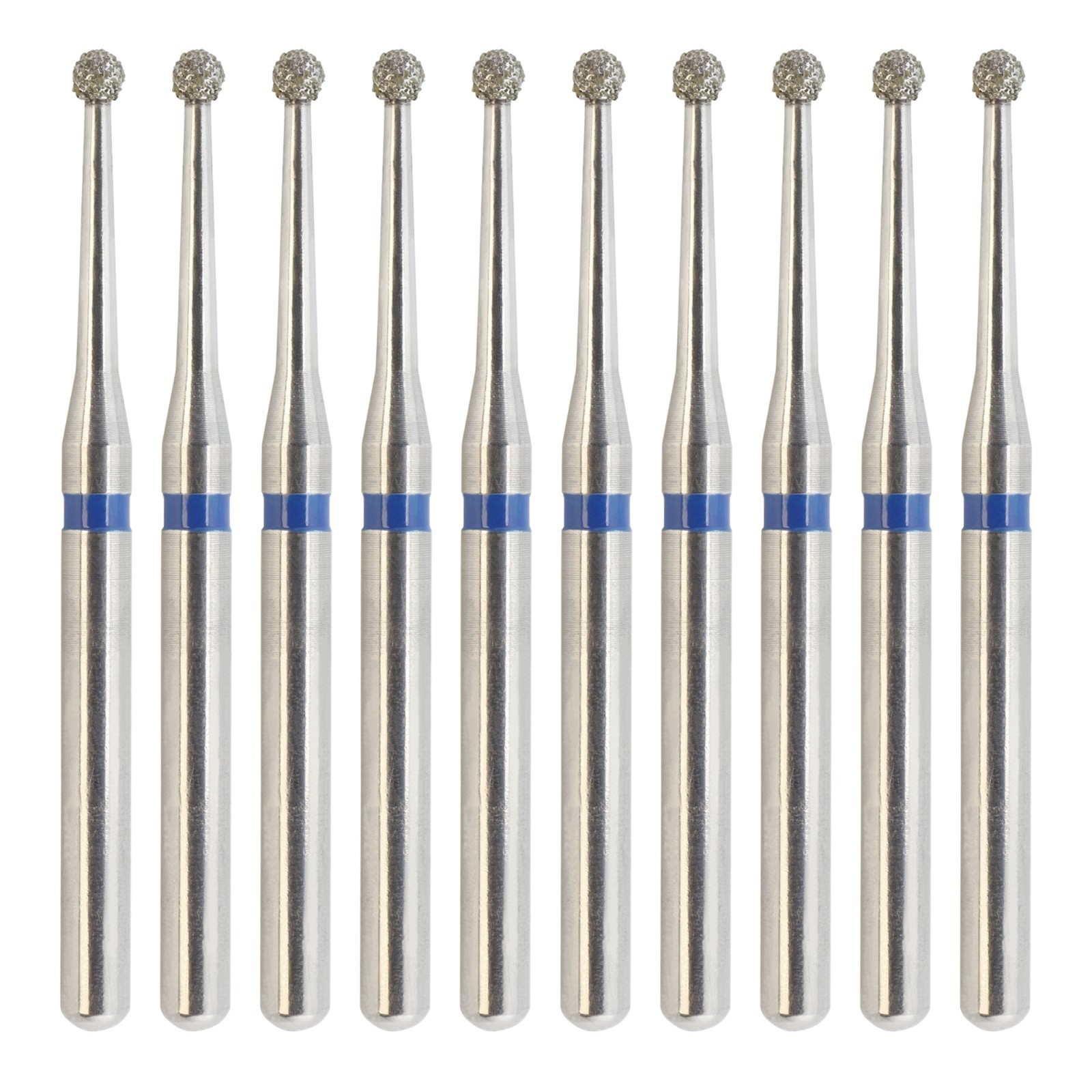 Multi-Use Dental Diamond Burs Round Ball Bur Friction Grip Surgical FG 801 801L