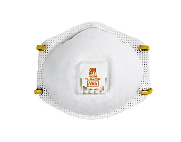 3M 8511 N95 Protective Disposable Face Mask Cover (10 Pack)