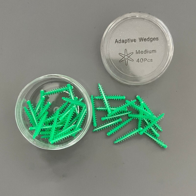 Silicone Dental Adaptive Interdental Wedge Matrice Matrix Elastic Wedges 40pcs