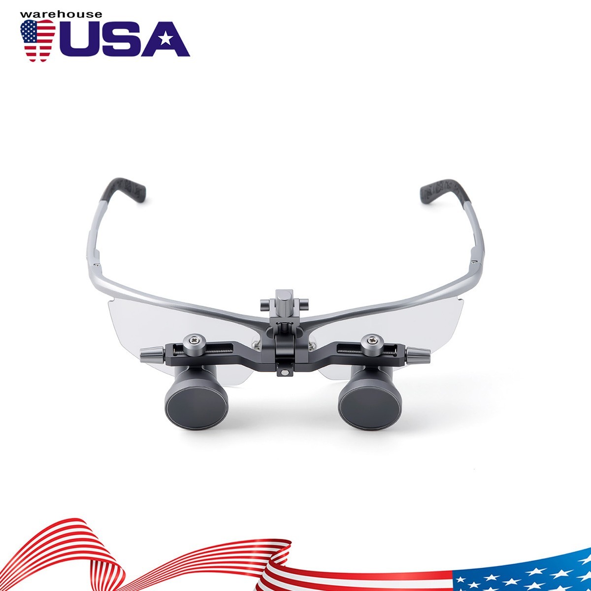 Dental Surgical 5W Medical 3.5X Ergo Binocular Loupes Flip-Up Glass Adjustable