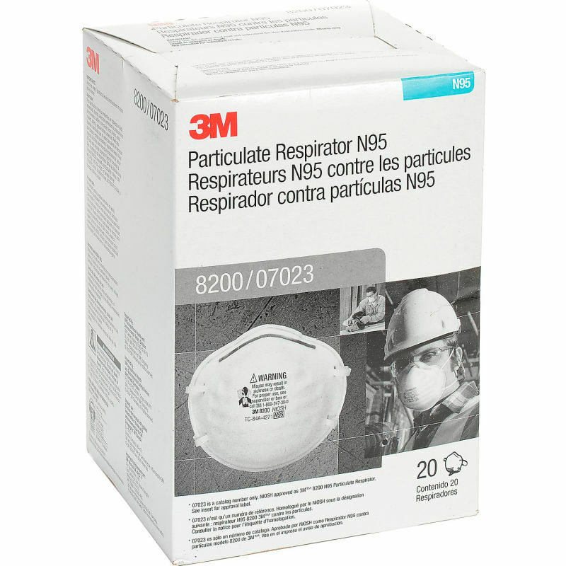 NEW 3M 8200 N95 Disposable Particulate Respirator Protection Mask NIOSH Approved