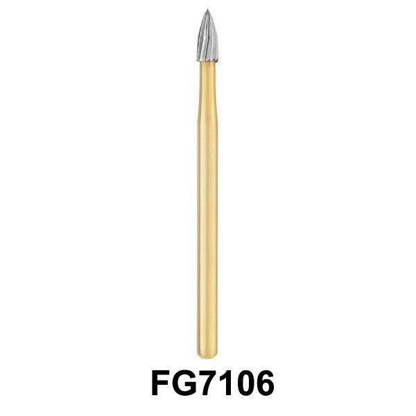 10Pcs Dental Orthodontic FG7106 Debonding and Finishing High-speed Carbide Burs