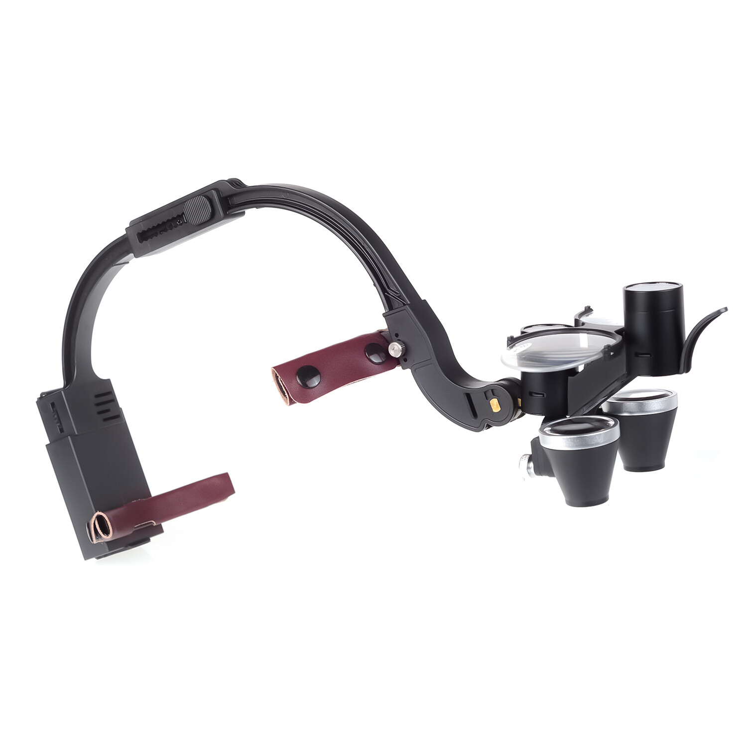 Dental 5W LED Wireless Headlight 2.5X Medical Loupes + 2 Batteries HYG-LP123 USA