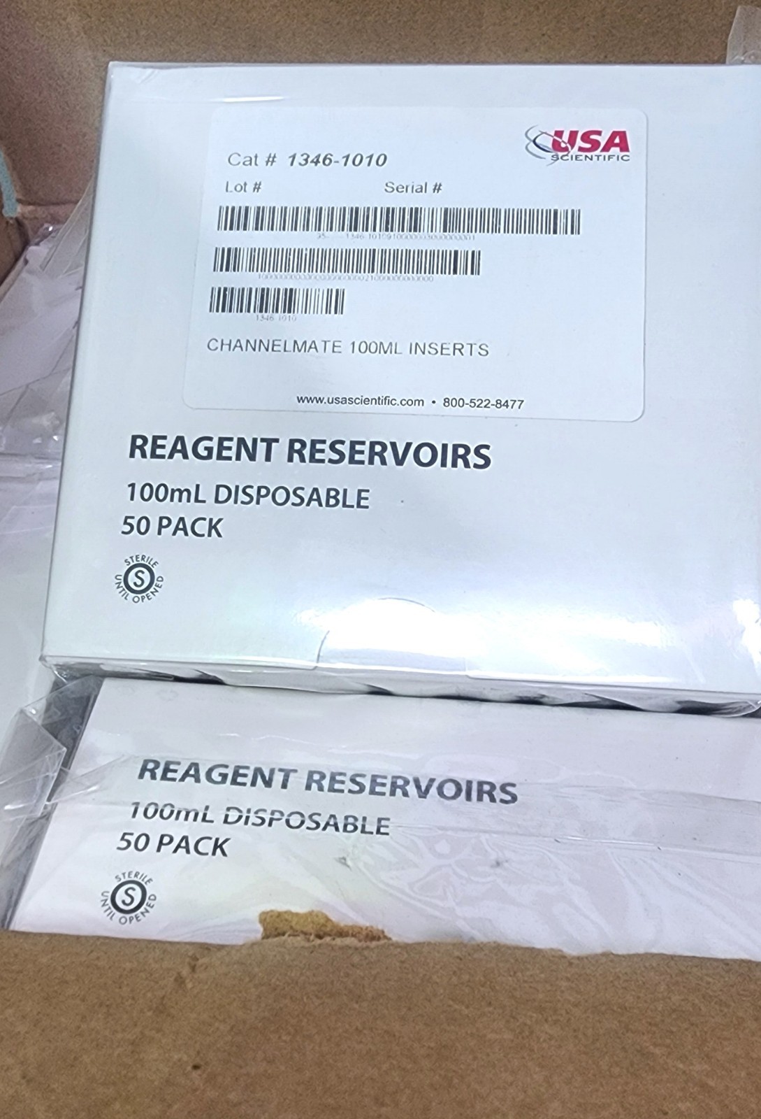 USA Scientific 100 mL , REAGENT RESERVOIR inserts sterile Pk of 50