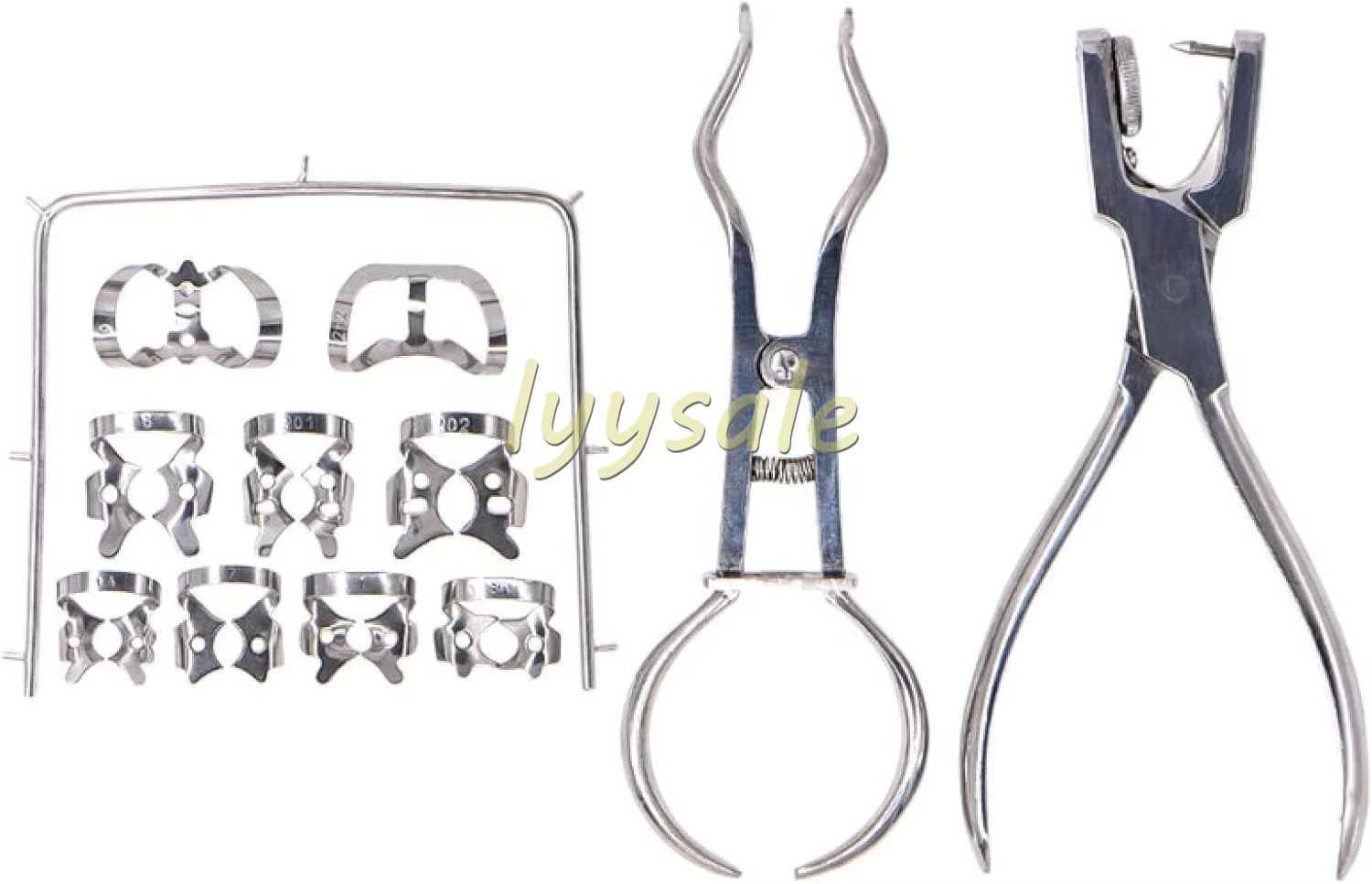 Rubber Dam Setup Dental Clamp Kit Seamless Isolation Treatment Set