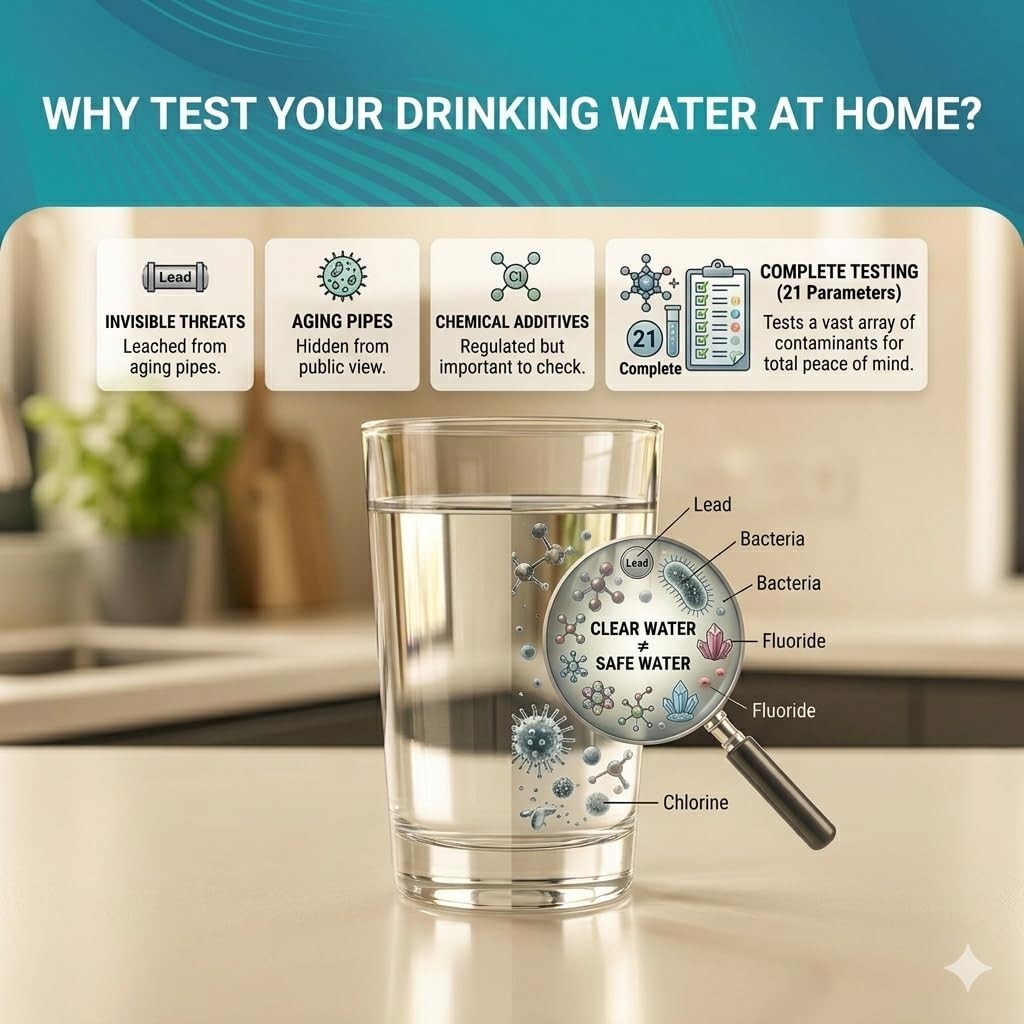 Carethetic Drinking Water Test Kit with Bacteria Test, Home Kit…