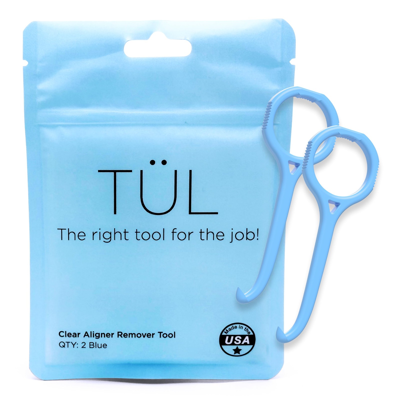 TÜL | Only Invisalign Remover Tool Made in the USA | Lifetime Blue 2 Pack