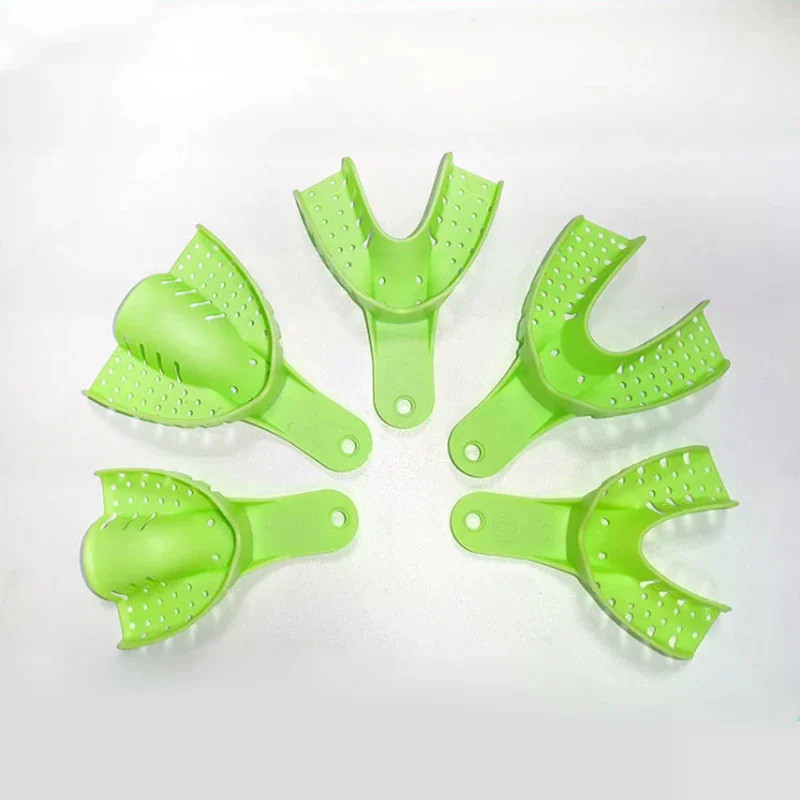 10Pcs Dental Impression Tray Impression Mesh Plastic Materials Dental Impression