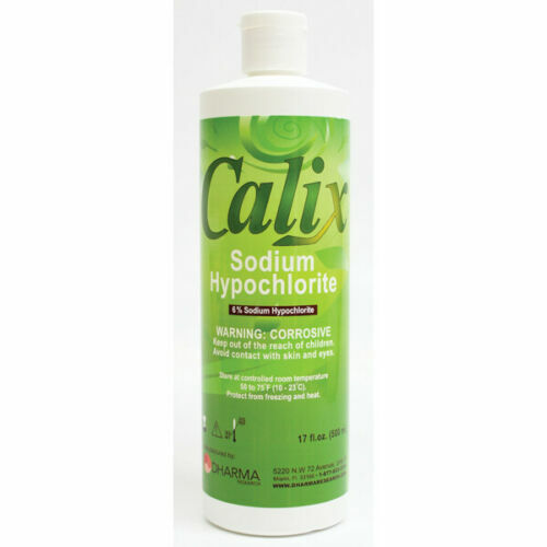 Endodontic Calix 6% Sodium Hypochlorite 2×17 fl oz Solution Dharma EXP: 2024-05
