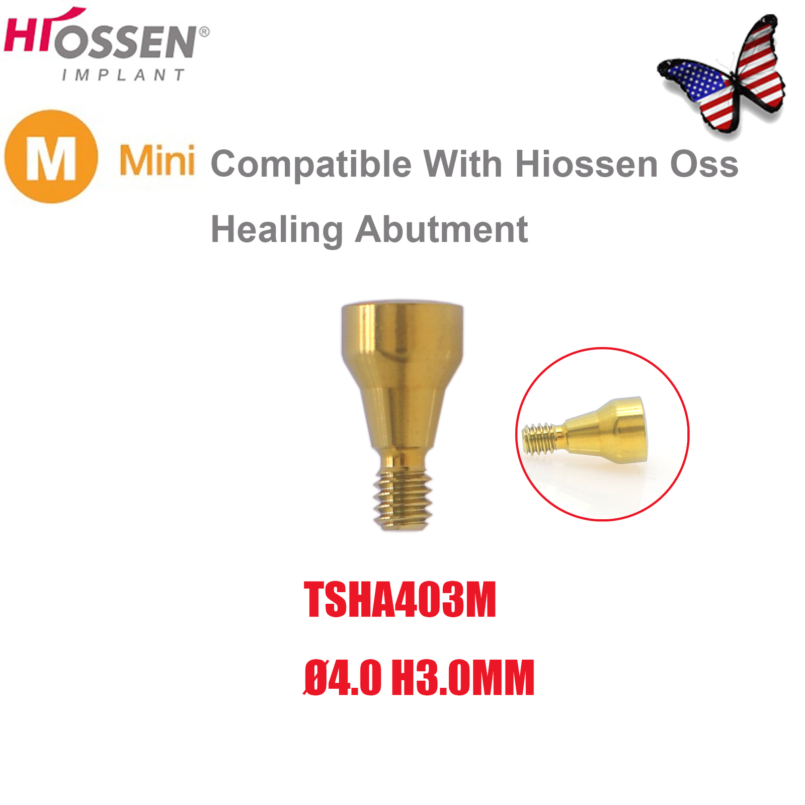 US Dental Locator Abutments Healing Impression Coping for Hiossen ET Osstem TS