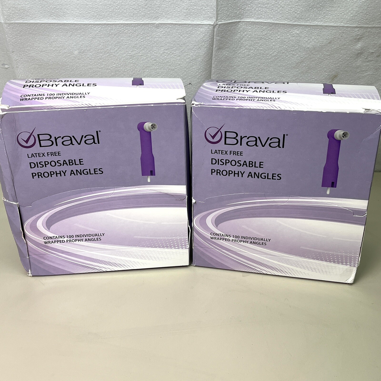 *200 COUNT* Braval Patterson 038-8546 Prophy Angles Soft Gray Latex Free Cup