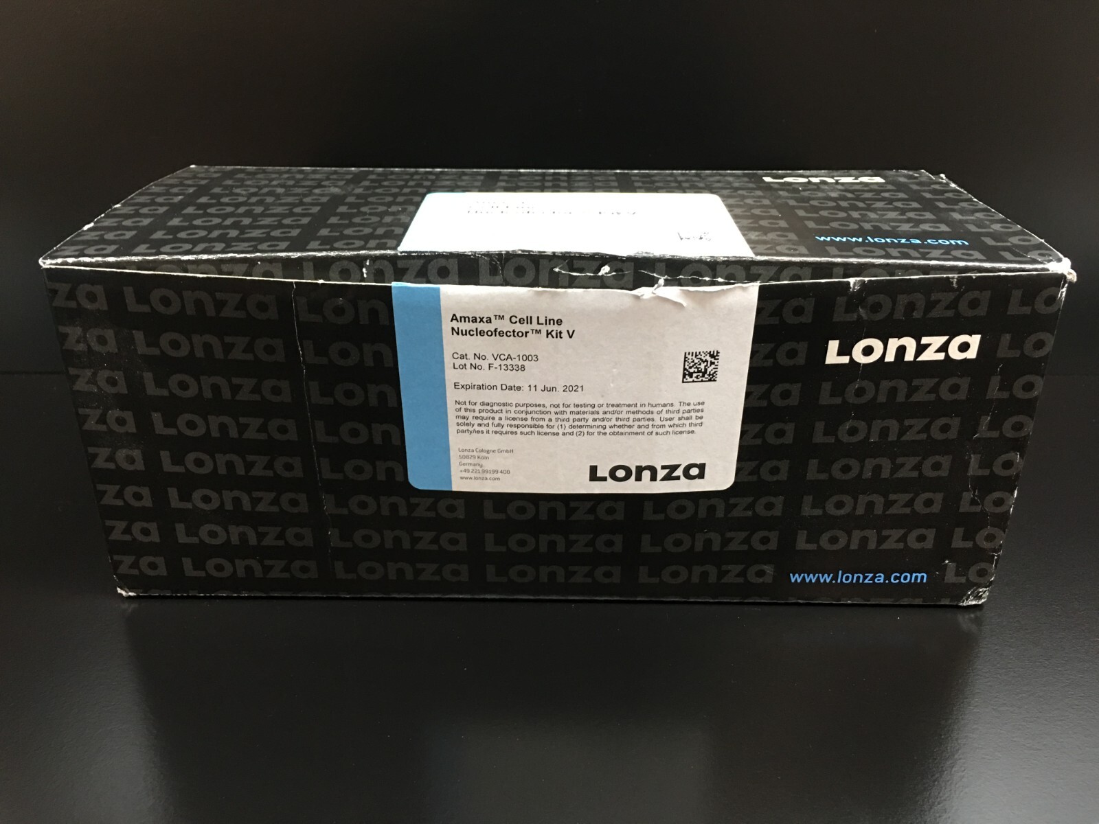 Lonza Cat No VCA-1003 Amaxa Cell Line Nucleofector Kit V
