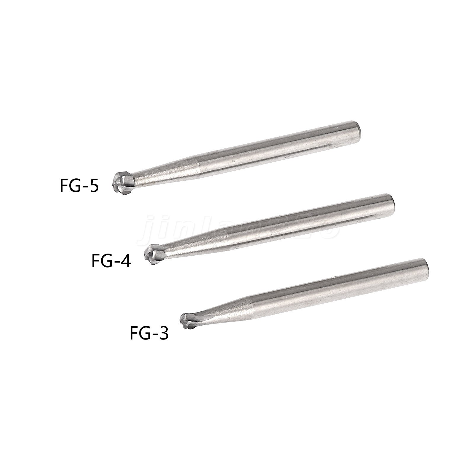 10pcs/Pack Dental Round Carbide Steel Drills Burs FG for High Speed Handpiece