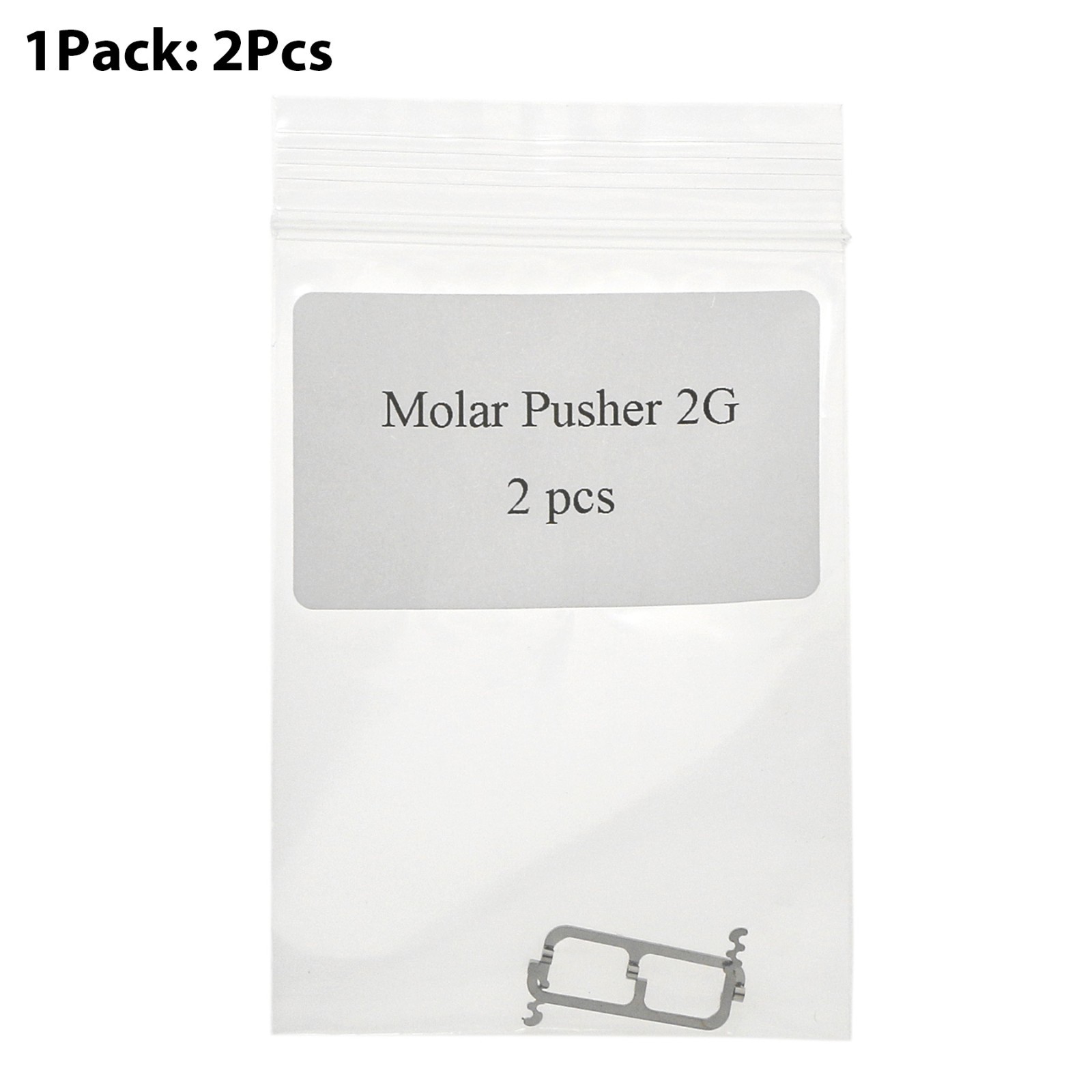 2Pcs/Pack Dental Orthodontic Metal Molar Pusher 2G Left & Right For Braces Bands