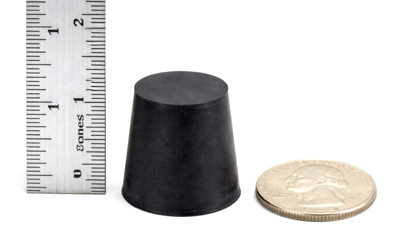#4 Solid Rubber Stoppers Fits 13/16″ to 7/8″ ID Lab Tapered Bung Plug