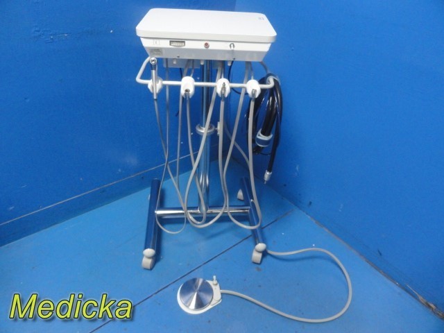 DCI 4411-062105 Dental Delivery Unit W/ Stand, 4-Hose & Foot Pedal ~ 37747