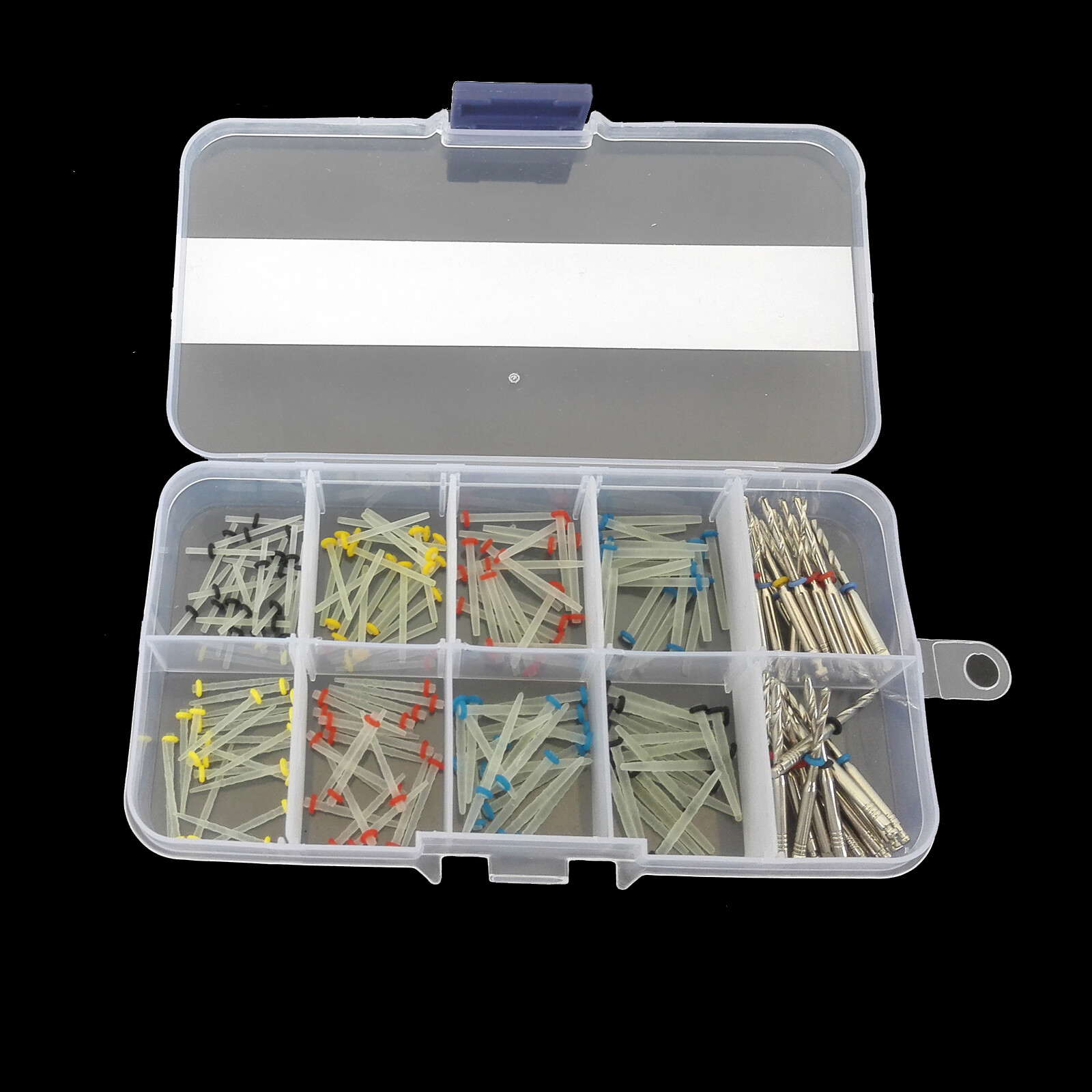 160PCS Dental Quartz Fiber Post Single Refilled Package & Free For 32 PCS Drills