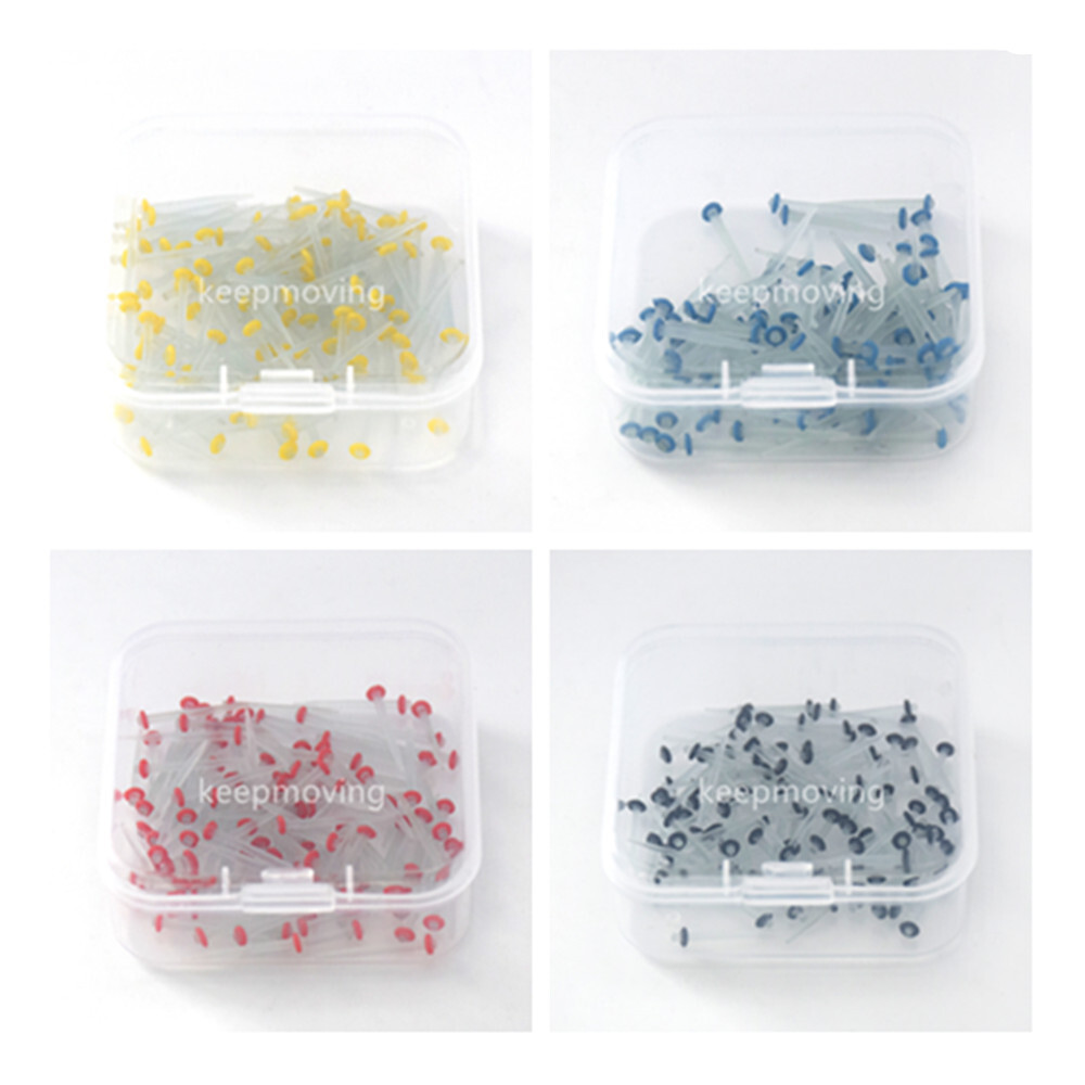 100 Pcs/box Fiber Post Dental Straight Quartz Root Canal Pins 1.0/1.2/1.4/1.6 mm