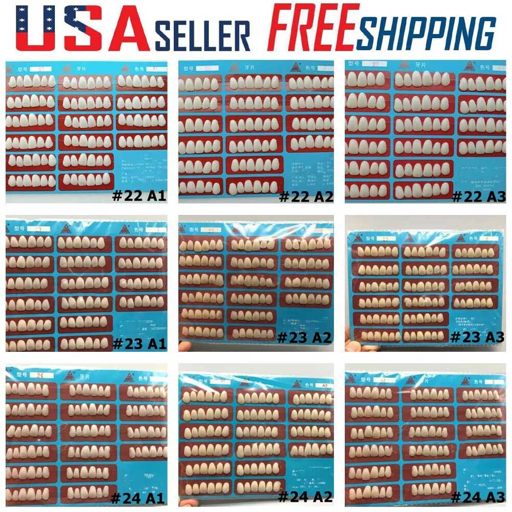 96x Dental Tooth Veneer #22 23 24 Porcelain Anterior Resin Thin Veneers A1 A2 A3
