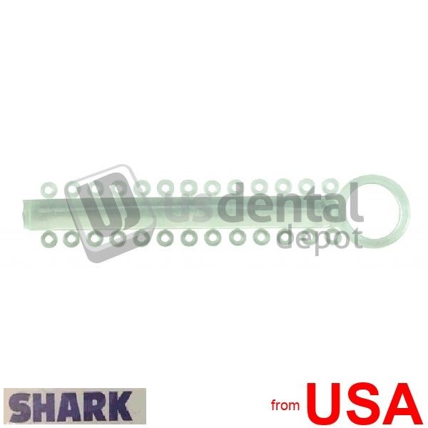 Orthodontic Ligature Ties CLEAR 1024 pk x 26ring – /40 Ties – Non Latex 103687