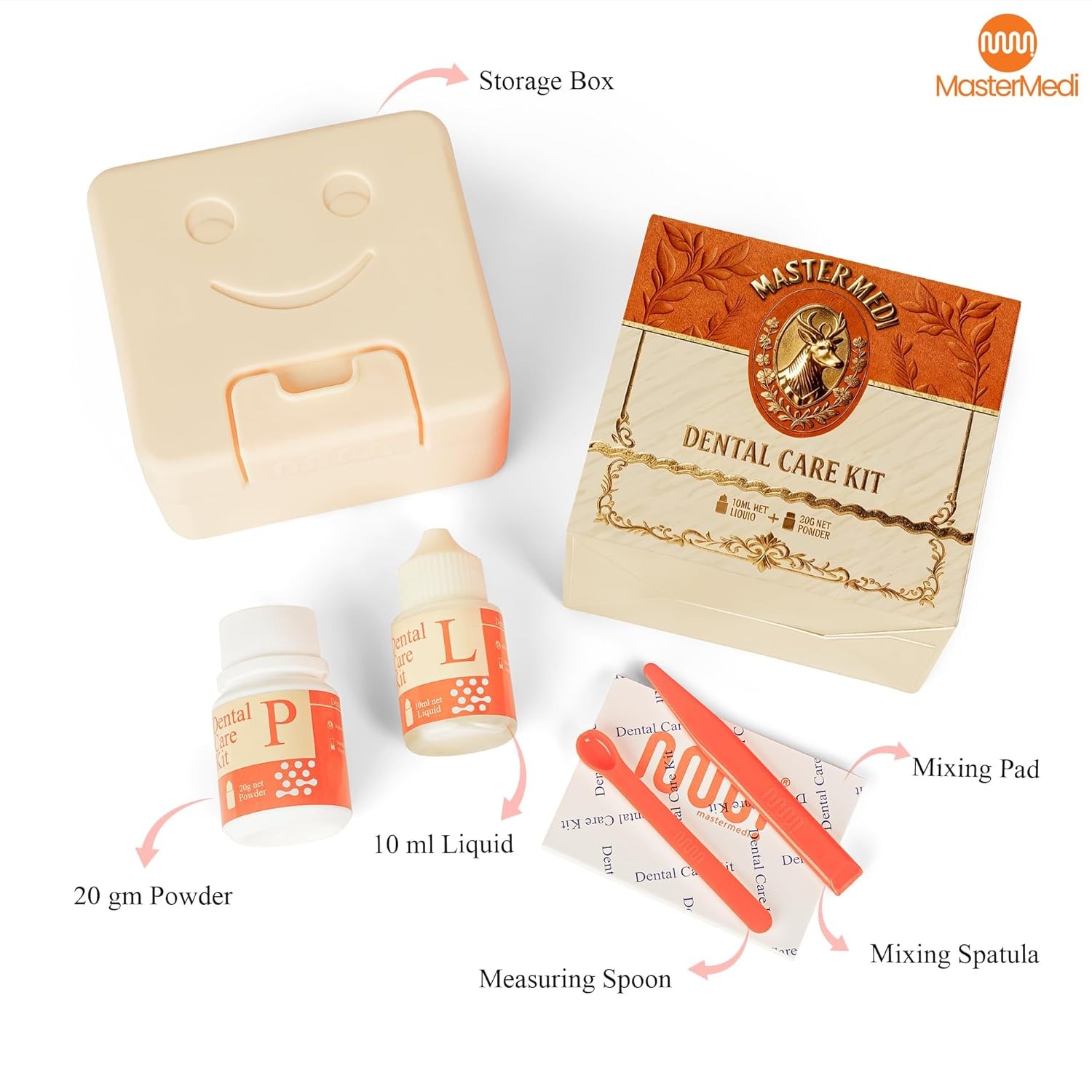 Zinc Oxide Eugenol Dental Filling Cement Kit for Crowns Bridges Fillings Repair