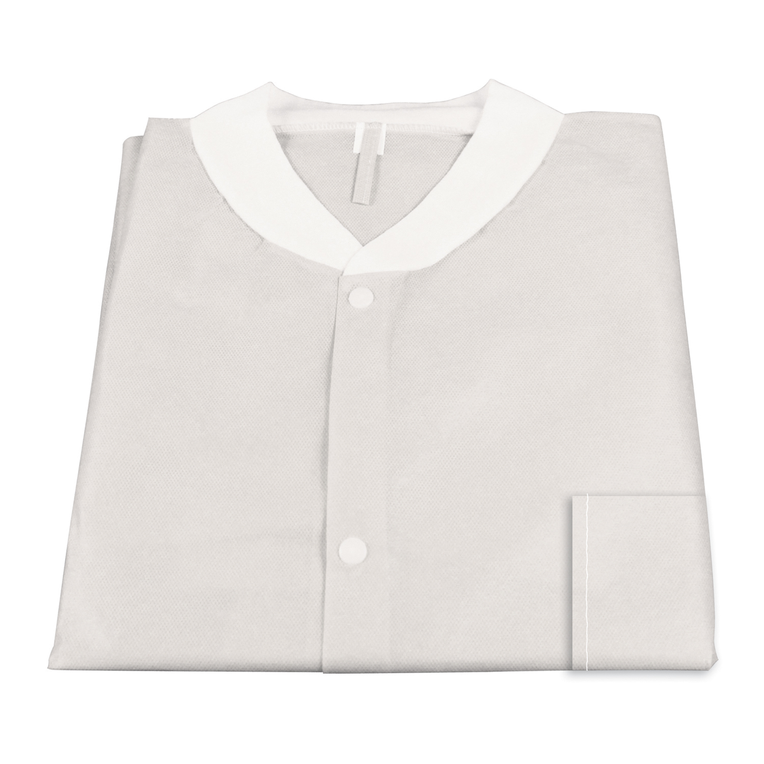 Medical Disposable Protective Lab Coat Gown With Pockets #2066 White XX Large &