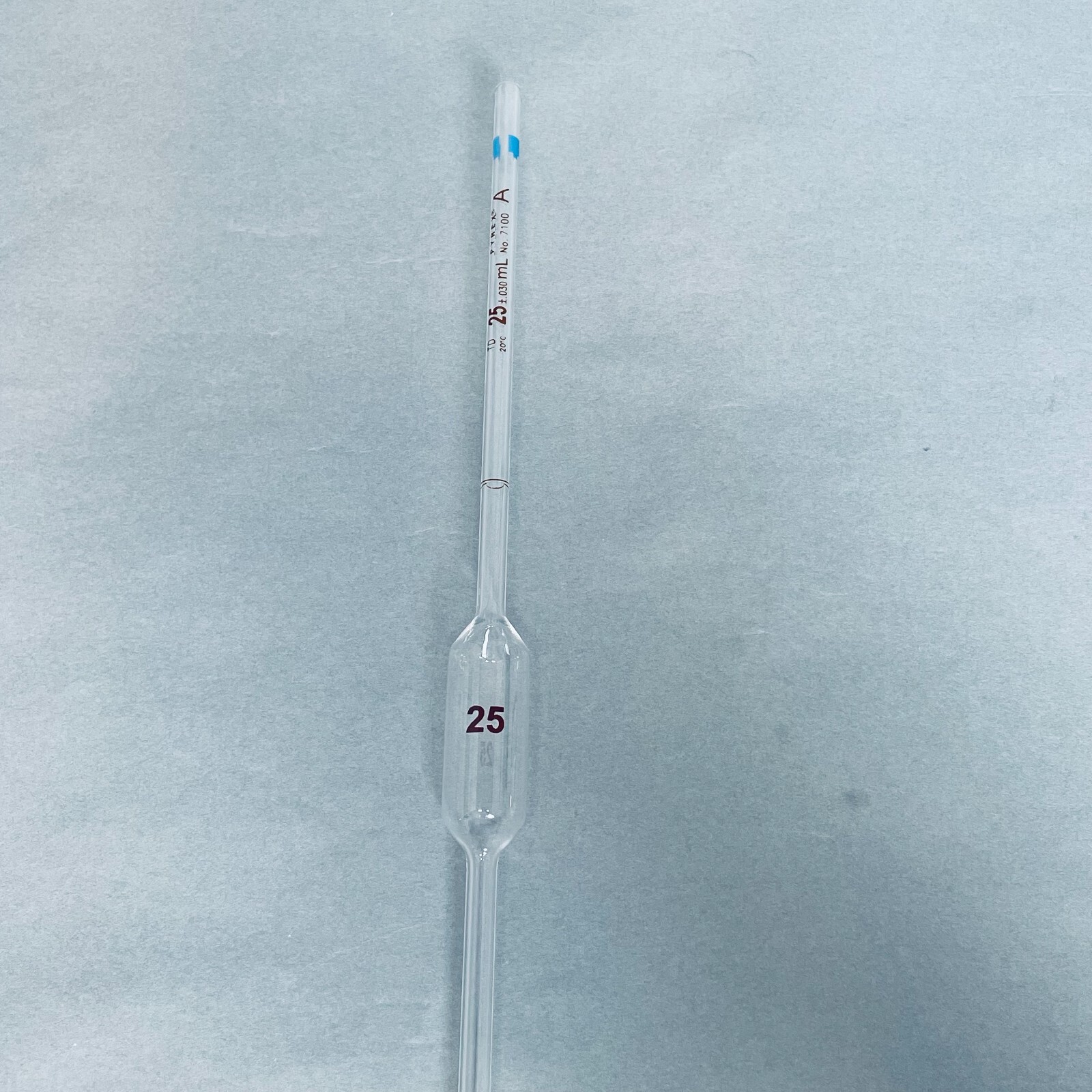 Corning Certified Volumetric Pipet 25 ml TD Grade A Blue Total of 12 Pipettes