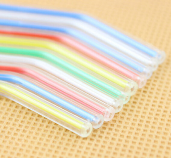 Dental Disposable Spray Nozzles Tips Triple For 3-Way Air Water Syringe Colorful