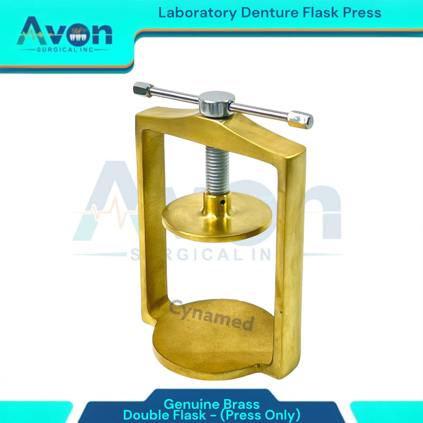 Double Flask Denture Press Bronze Brass | Laboratory Denture Press