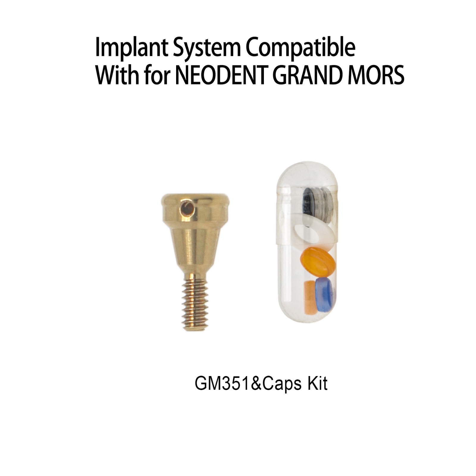 Overdenture Abutment Removable Anchor for NEODENT GRAND MORSE GM 1.0mm-6.0 GH