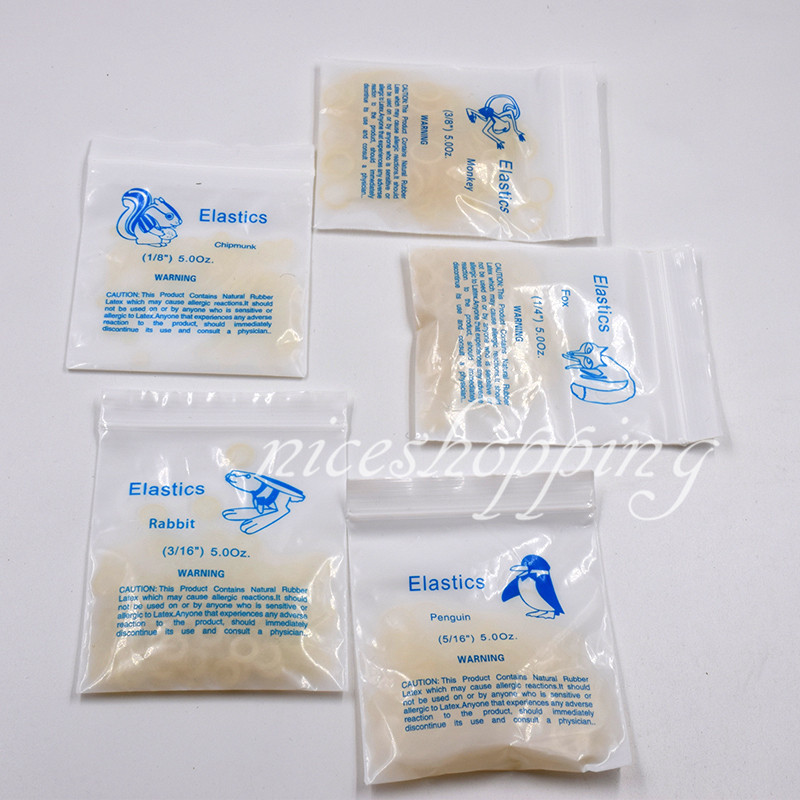 100 Pcs / Pack Dental Orthodontic Rubber Bands Elastics Latex Braces 15 Sizes