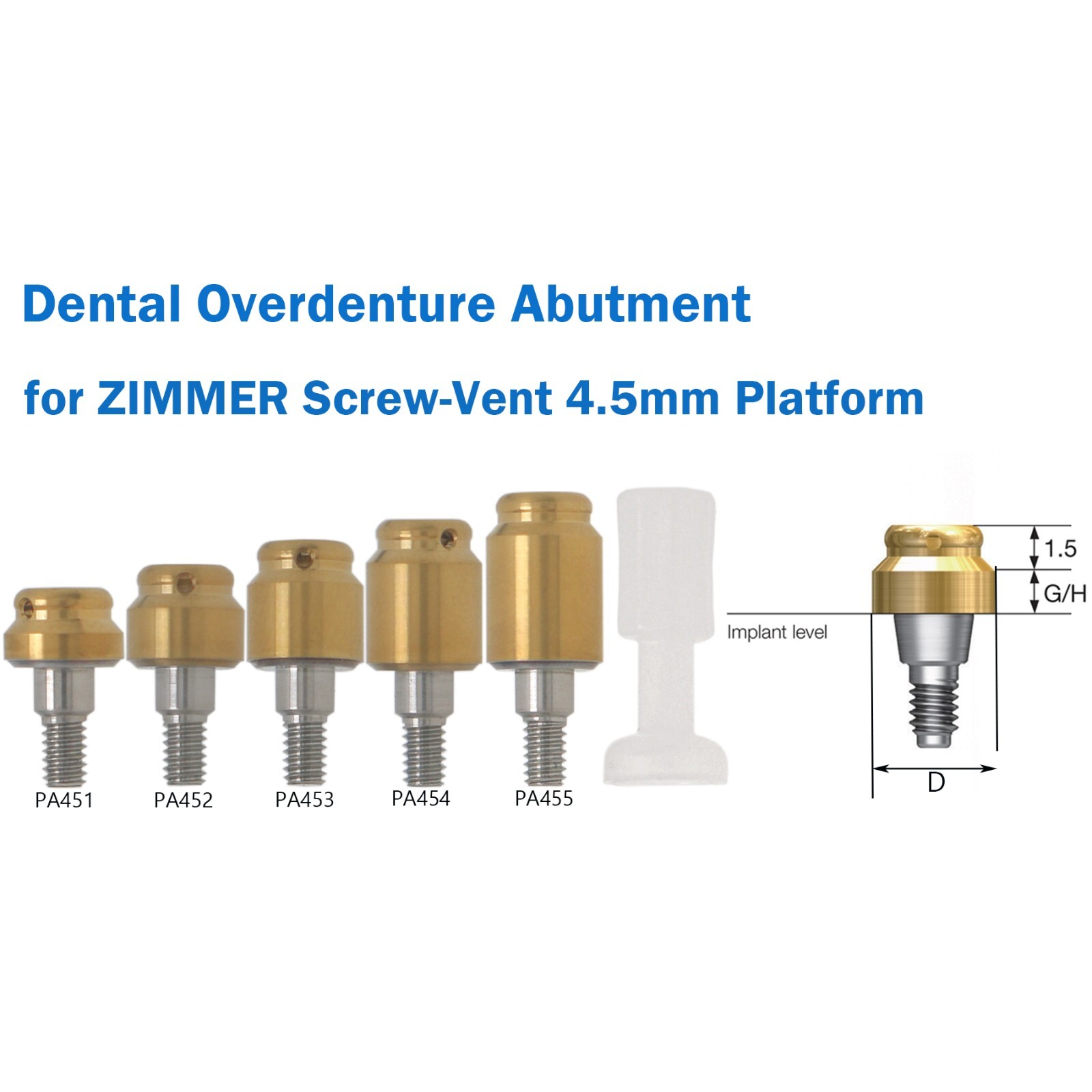 Locator Abutments for Hiossen Oss/Zimmer/Nobel/NEODENT GRAND MORSE/ITI Straumann
